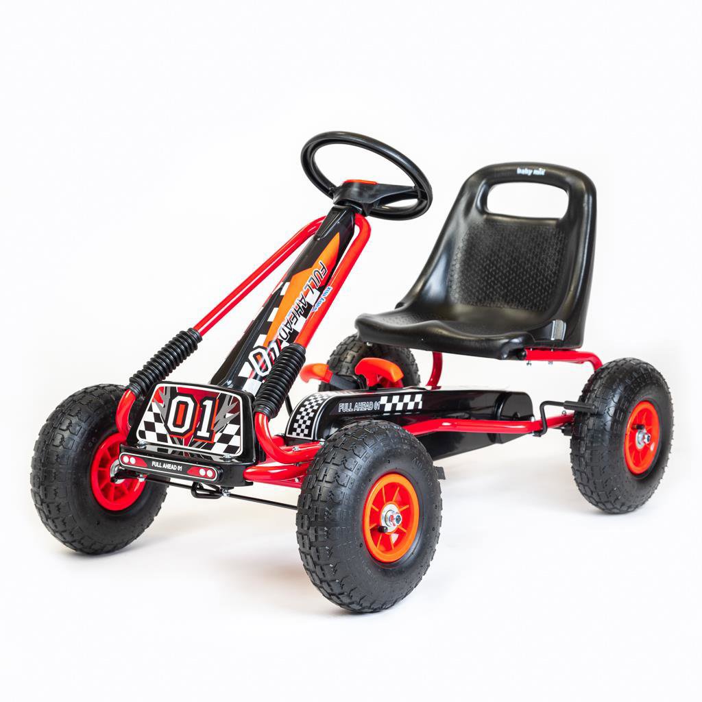 BABY MIX Go-kart motokára Razor červená
