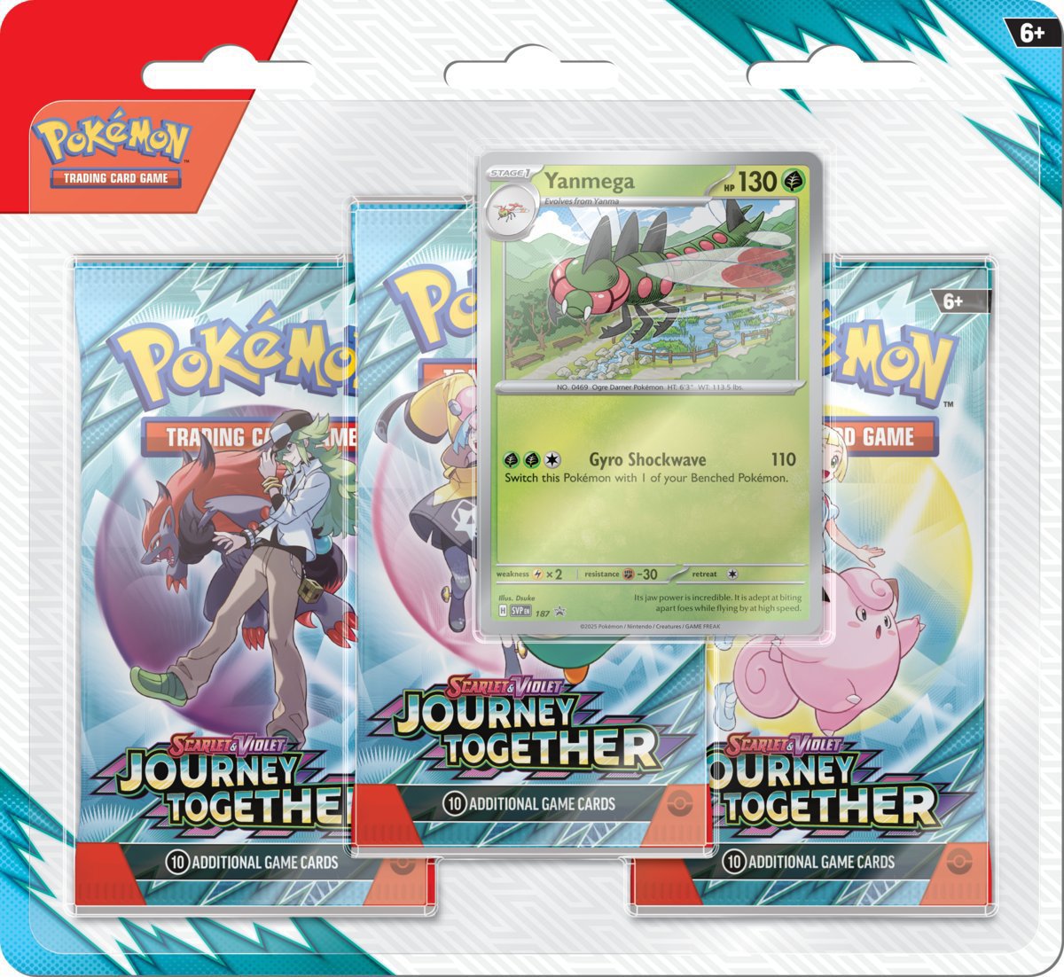 Pokémon TCG: SV09 Journey Together - 3 Blister Booster