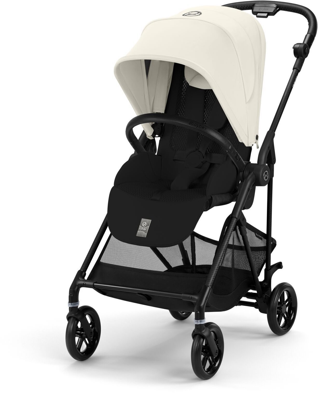 Cybex Melio Carbon Canvas White/light beige