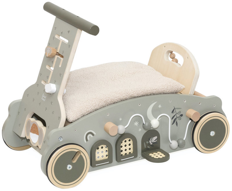 Label Label Houpátko, chodítko a vozítko 3 v 1 Olive Green