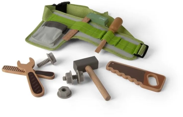 Dantoy Playful Wood opasek s nářadím 11 ks