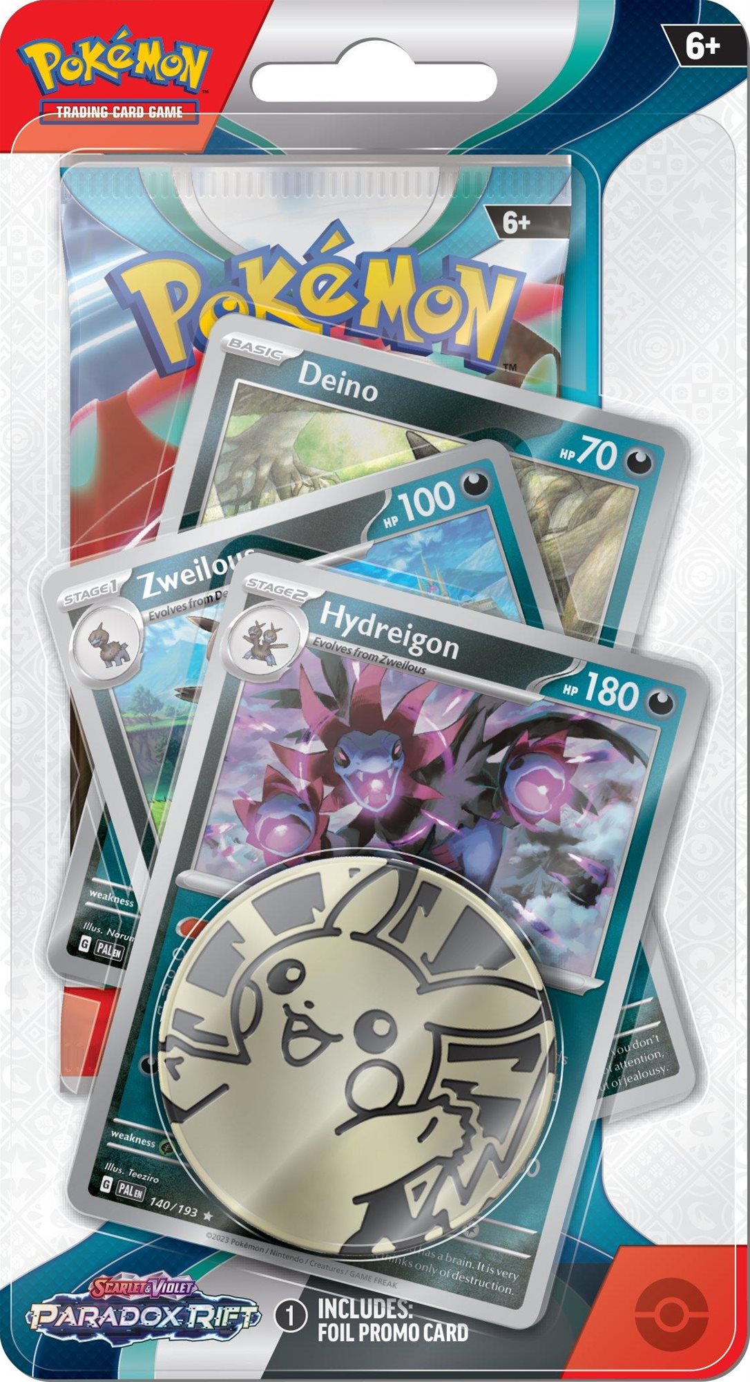 Pokémon TCG: SV04 Paradox Rift - Premium Checklane Blister