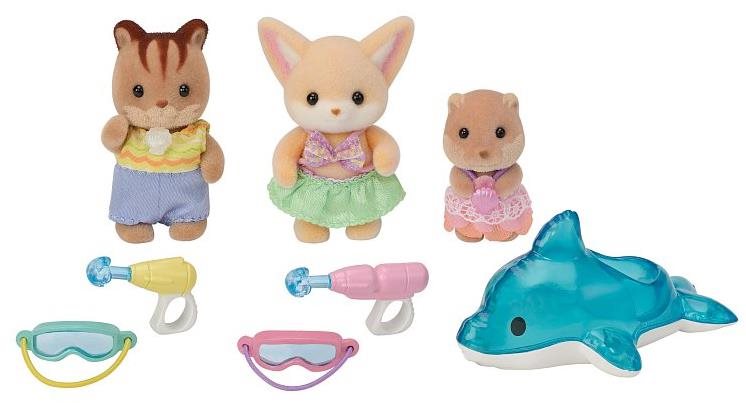 Sylvanian Families Zábava u bazénu Baby Trio