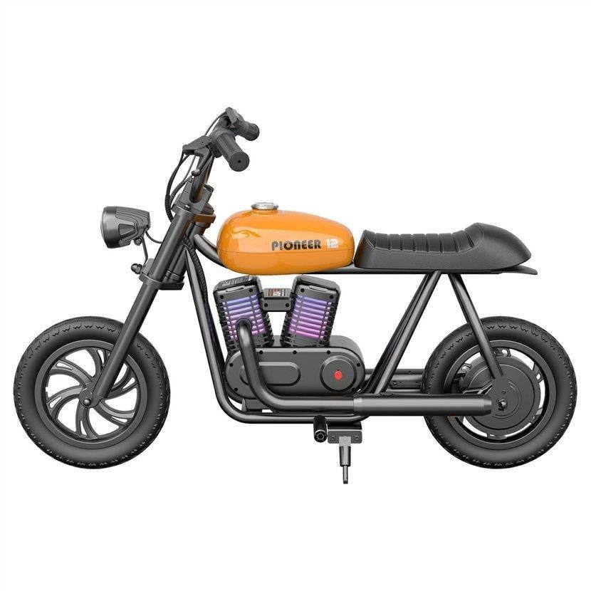 HYPER GOGO Pioneer 12 Plus dětská motorka oranžová