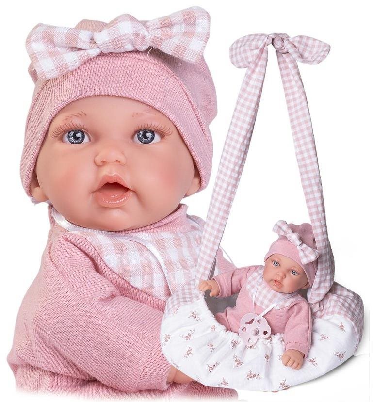 Antonio Juan 12441 Petit - realistická panenka s měkkým látkovým tělem - 27 cm