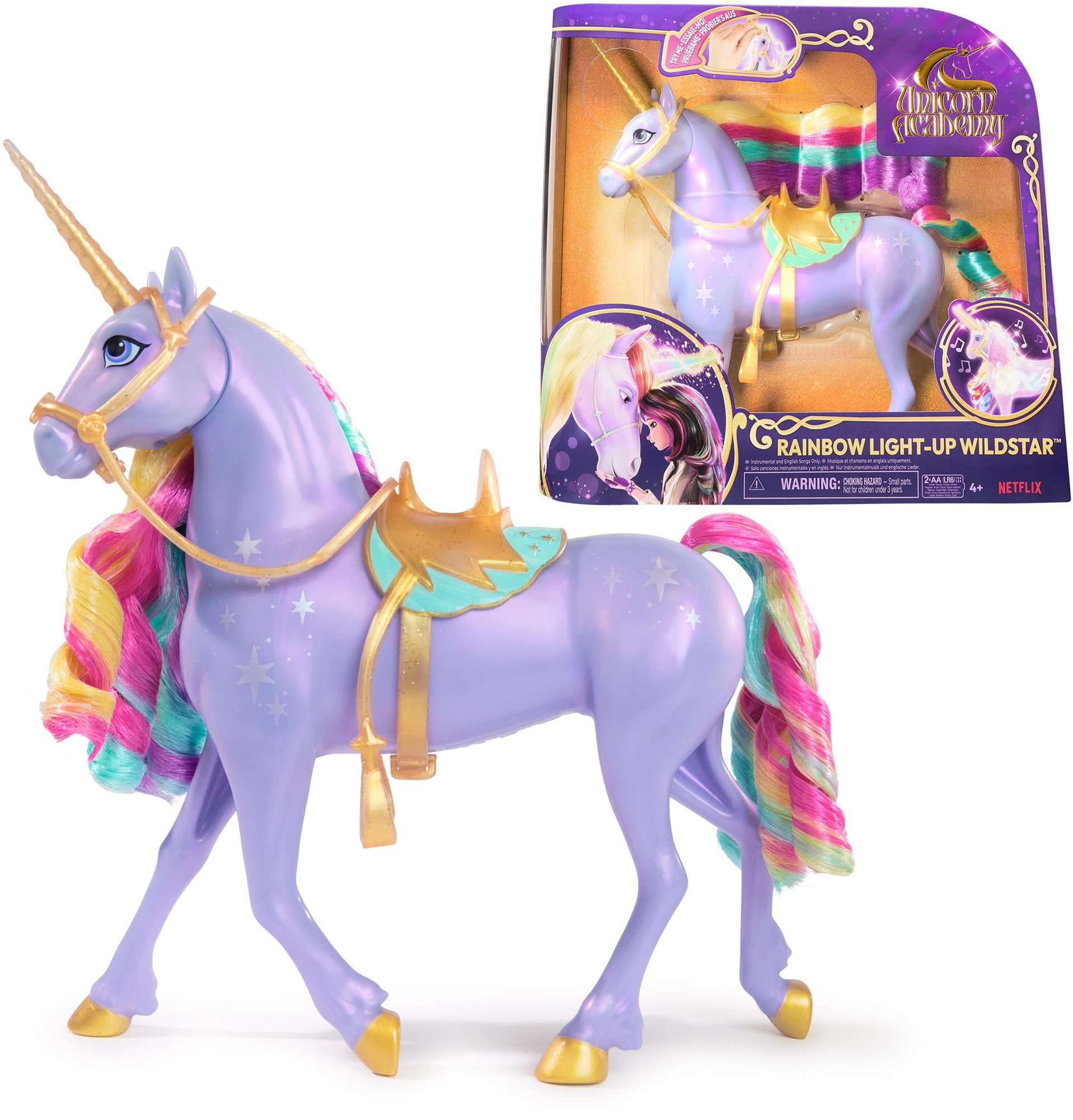 Unicorn Academy Světelný jednorožec Wildstar 28 cm