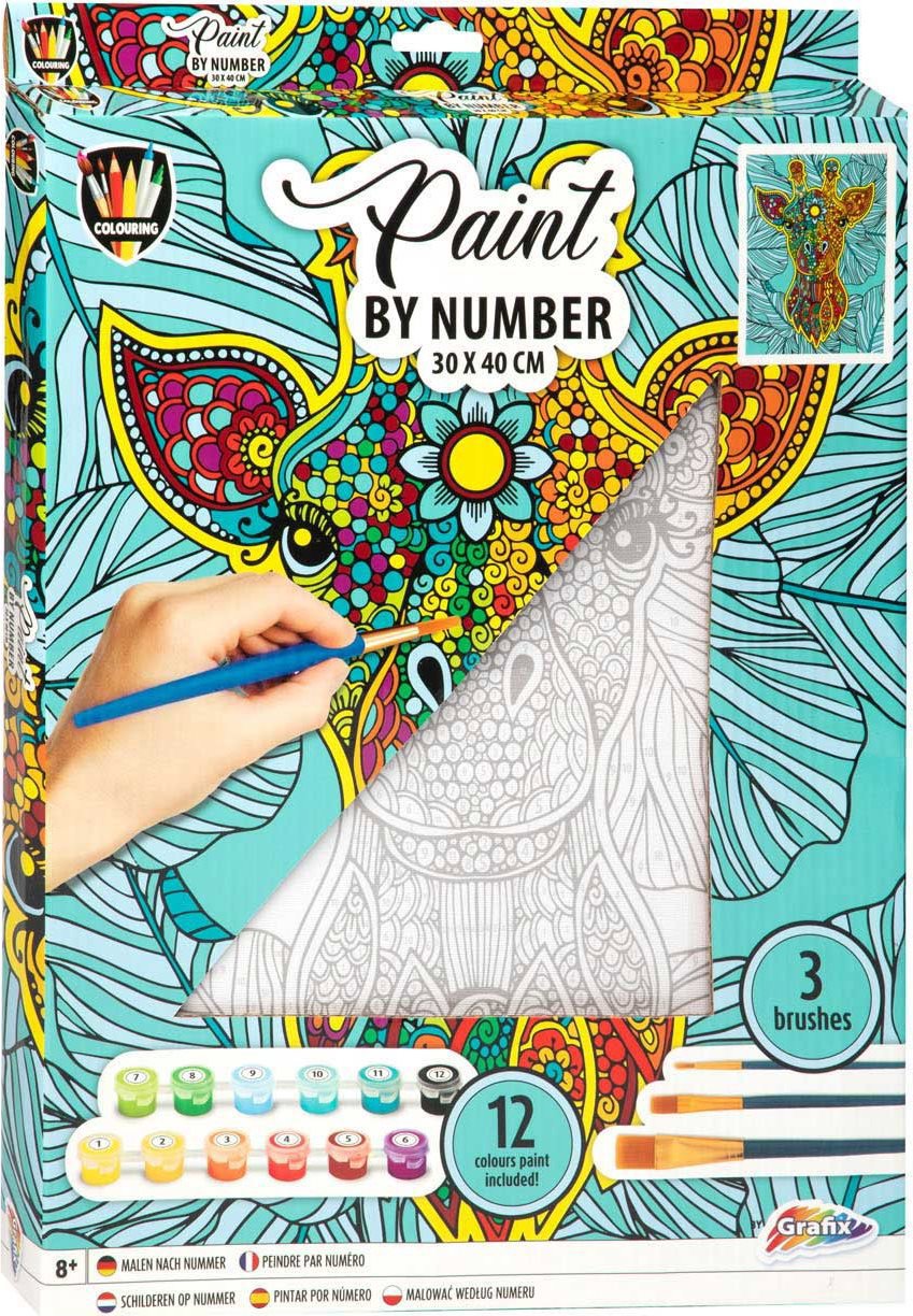 GRAFIX Žirafa - plátno na rámu 30 × 40 cm