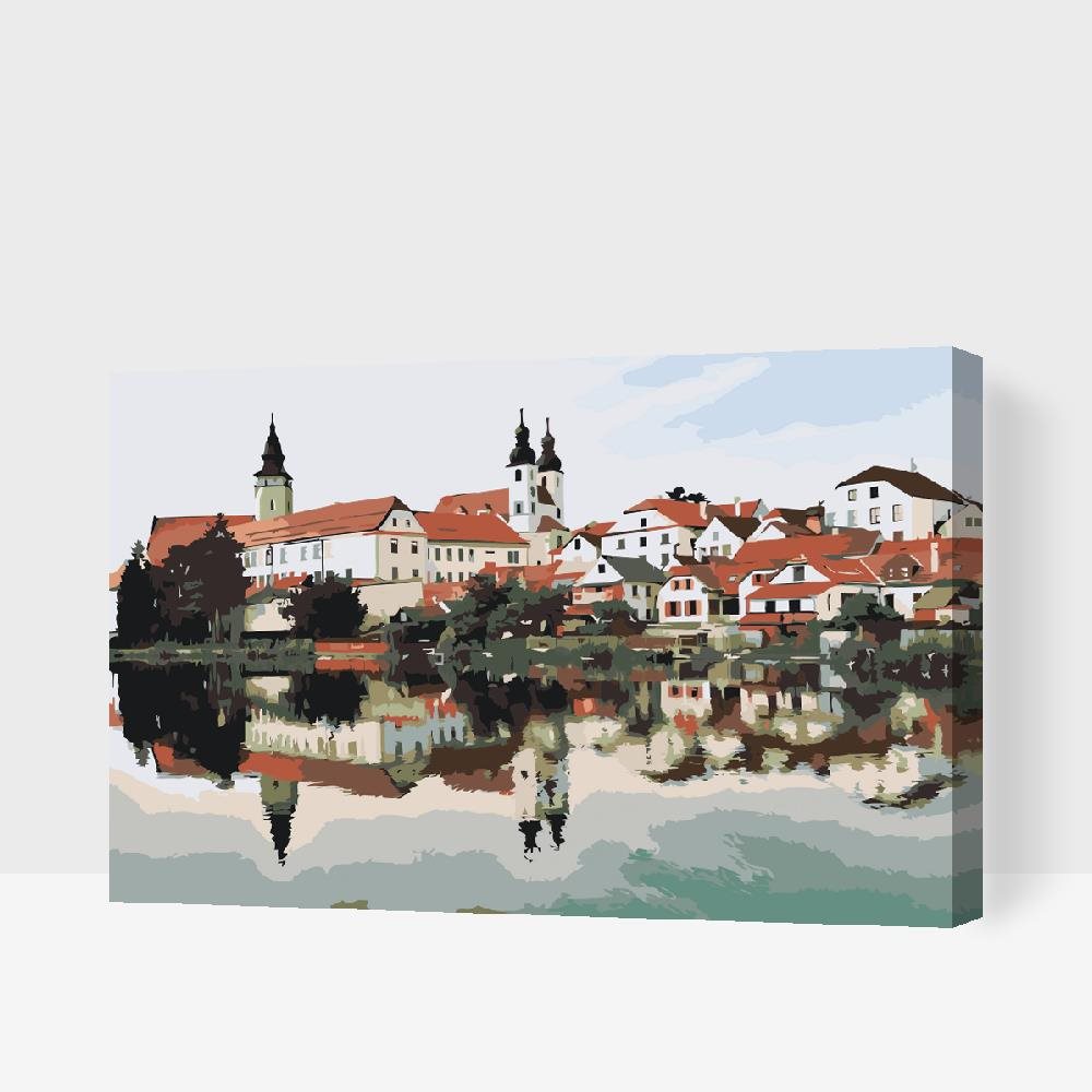 Painting Queens, Malování podle čísel, Telč, 80 × 120 cm, bez rámu a bez vypnutí plátna