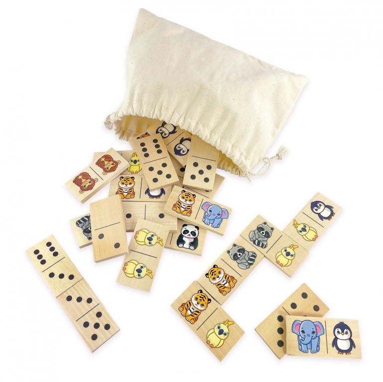 Ulanik Stolní hra Domino Zvířata