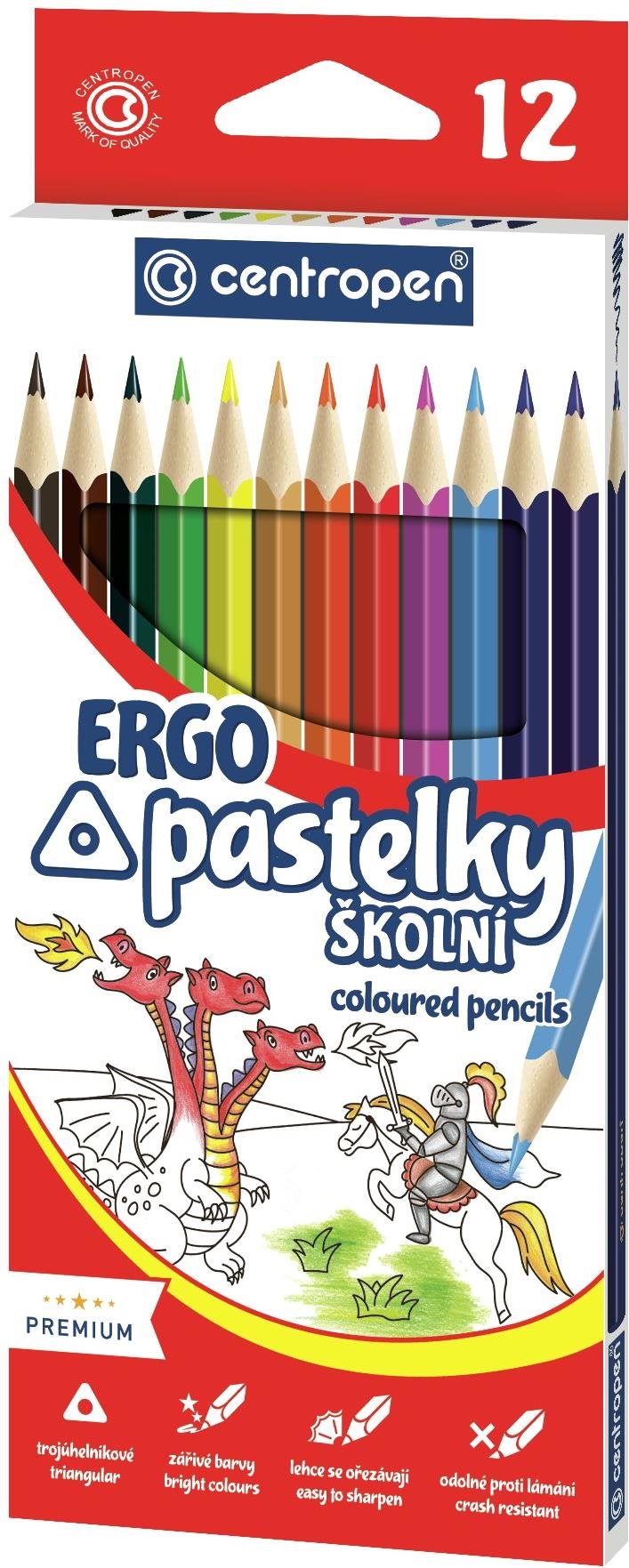 CENTROPEN pastelky 9521 trojhranné 12 ks