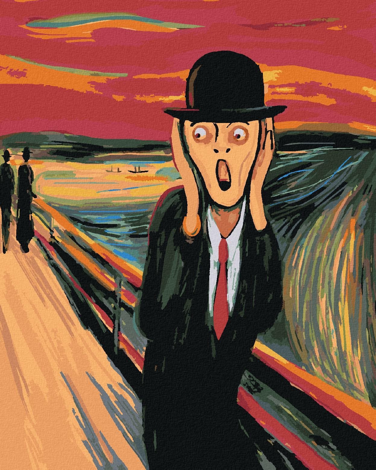 Zuty - Malování Podle Čísel - Křičící Muž, 40X50 Cm, Plátno