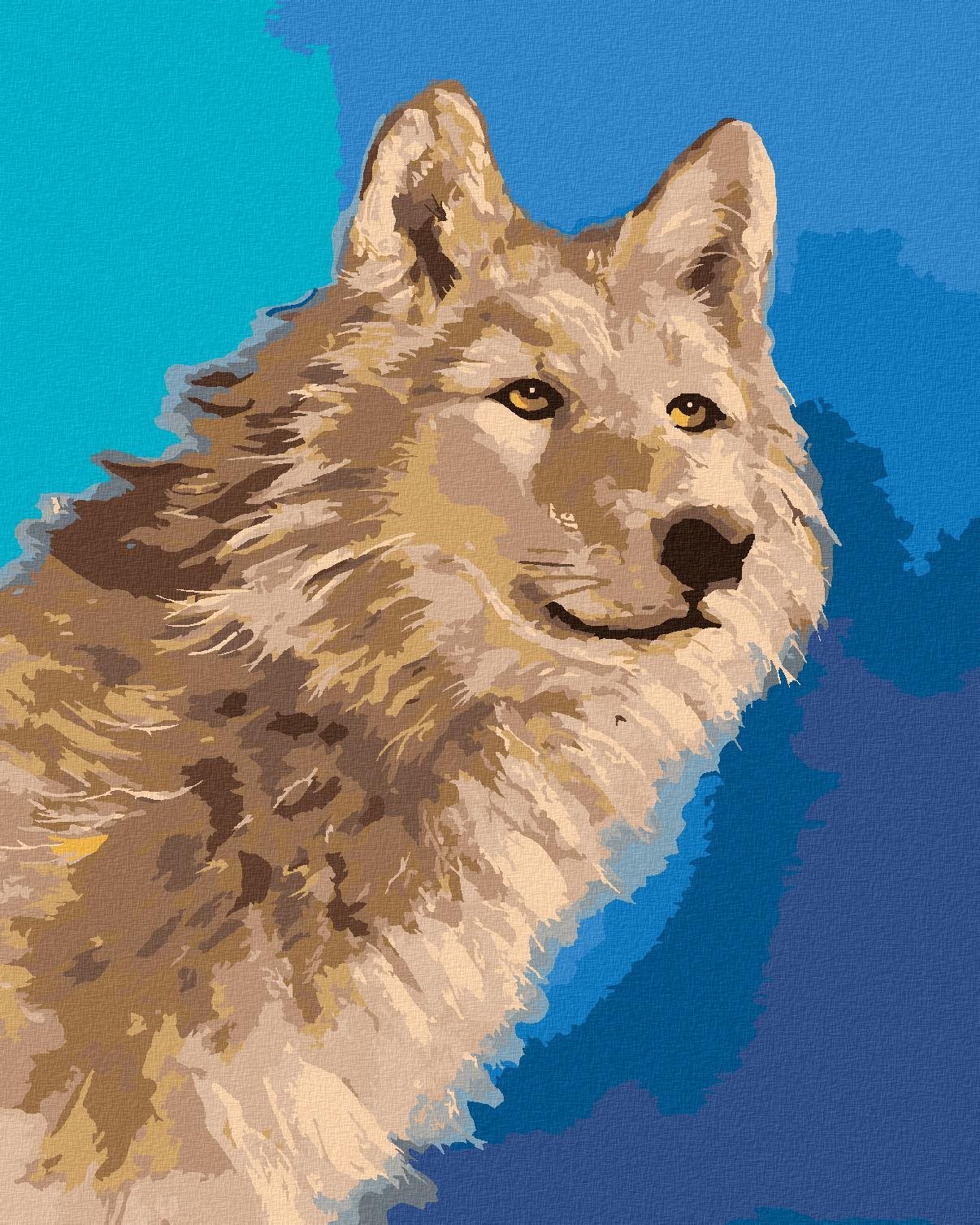 Zuty - Malování Podle Čísel - Vlk Portrét Ii (D. Rusty Rust), 40X50 Cm, Plátno