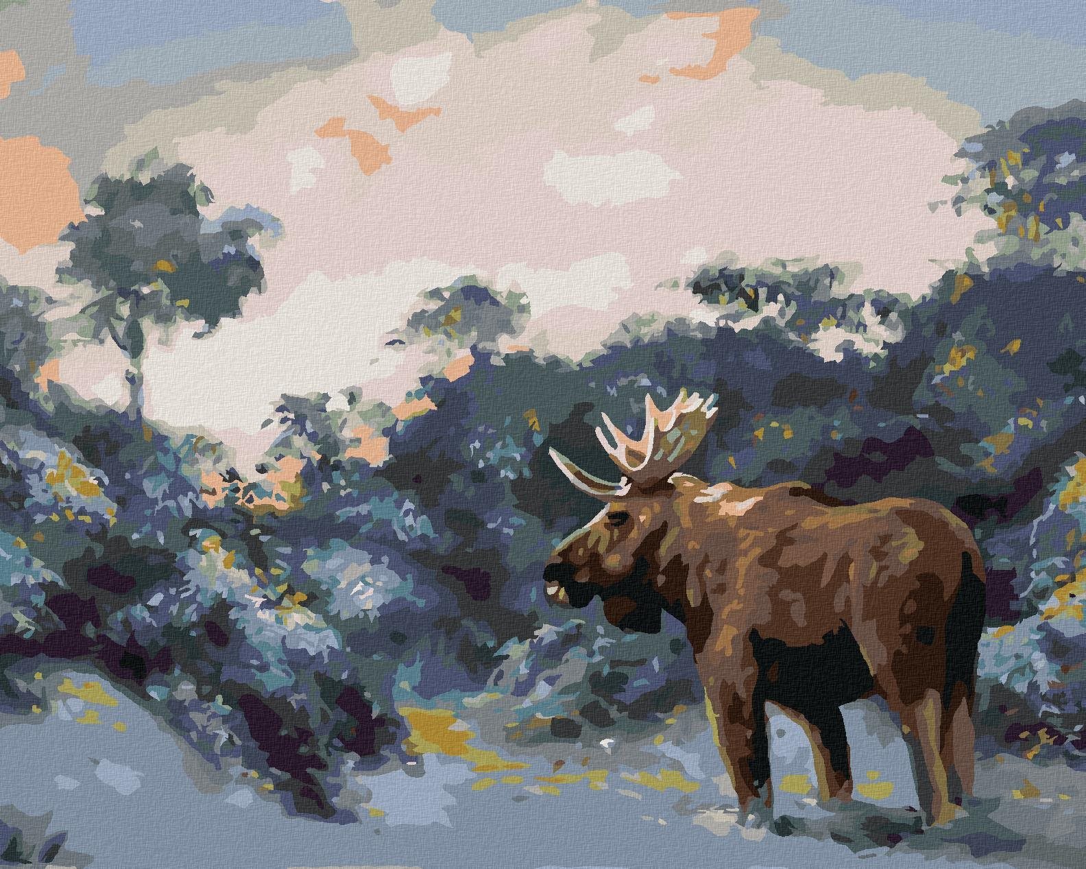 Zuty - Malování Podle Čísel - Los V Zimě 3 (D. Rusty Rust), 40X50 Cm, Plátno