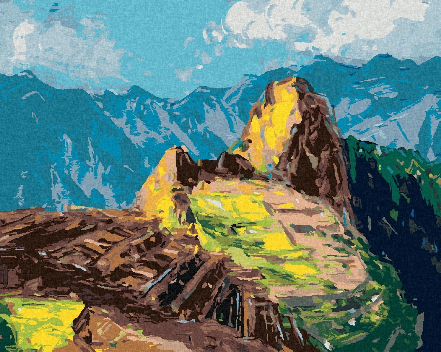 Zuty - Malování Podle Čísel - Machu-Picchu V Peru, 40X50 Cm, Plátno