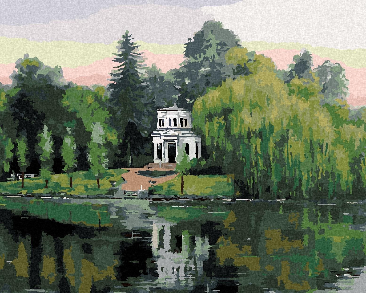 Zuty - Malování Podle Čísel - Park Sofiyivka Na Ukrajině, 40X50 Cm, Plátno+Rám