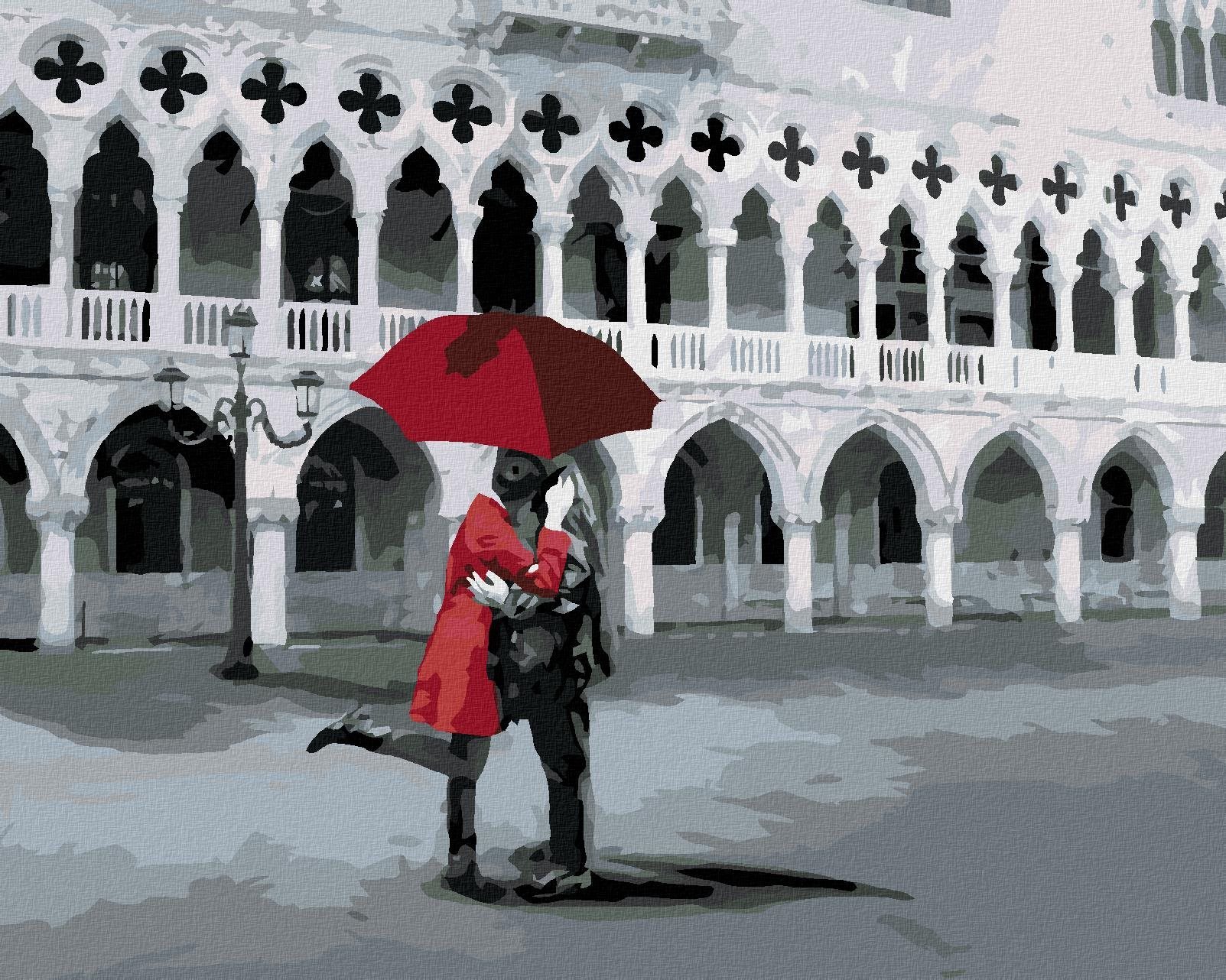Zuty - Malování Podle Čísel - Milenci V San Marco, 40X50 Cm, Plátno