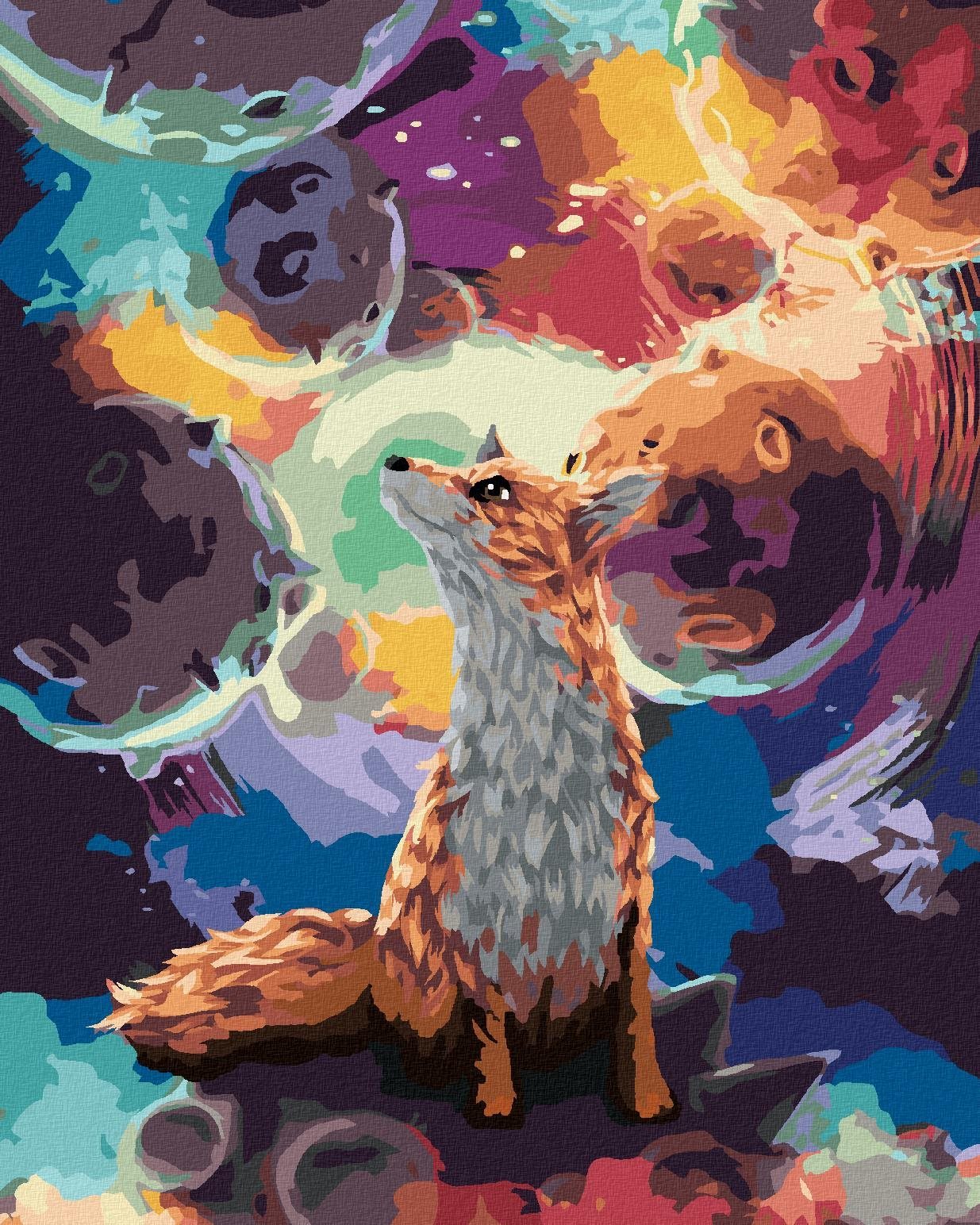 Zuty - Malování Podle Čísel - Malý Princ Liška, 80X100 Cm, Plátno+Rám