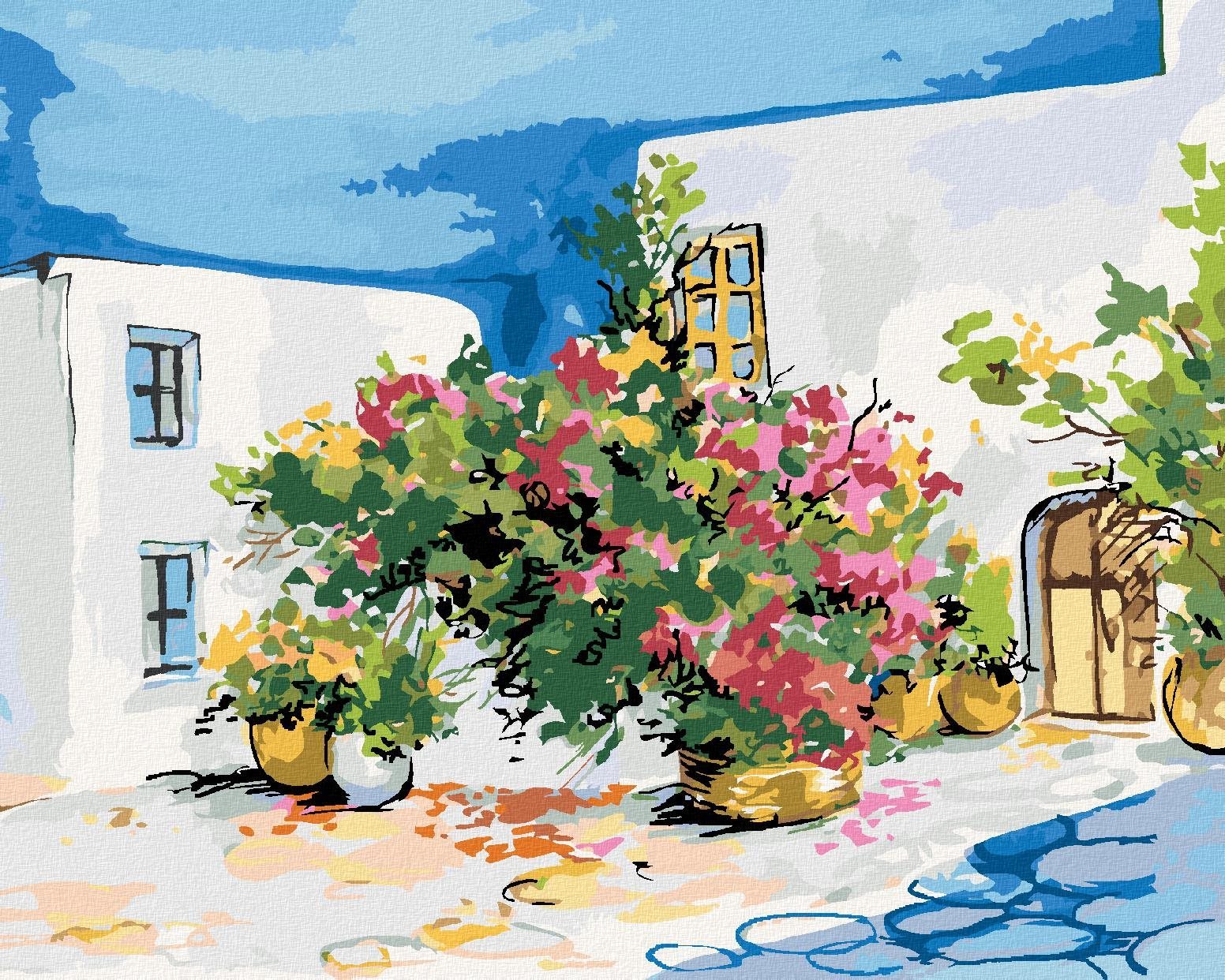 Zuty - Malování Podle Čísel - Kytice Květin Na Parapetu, 80X100 Cm, Plátno