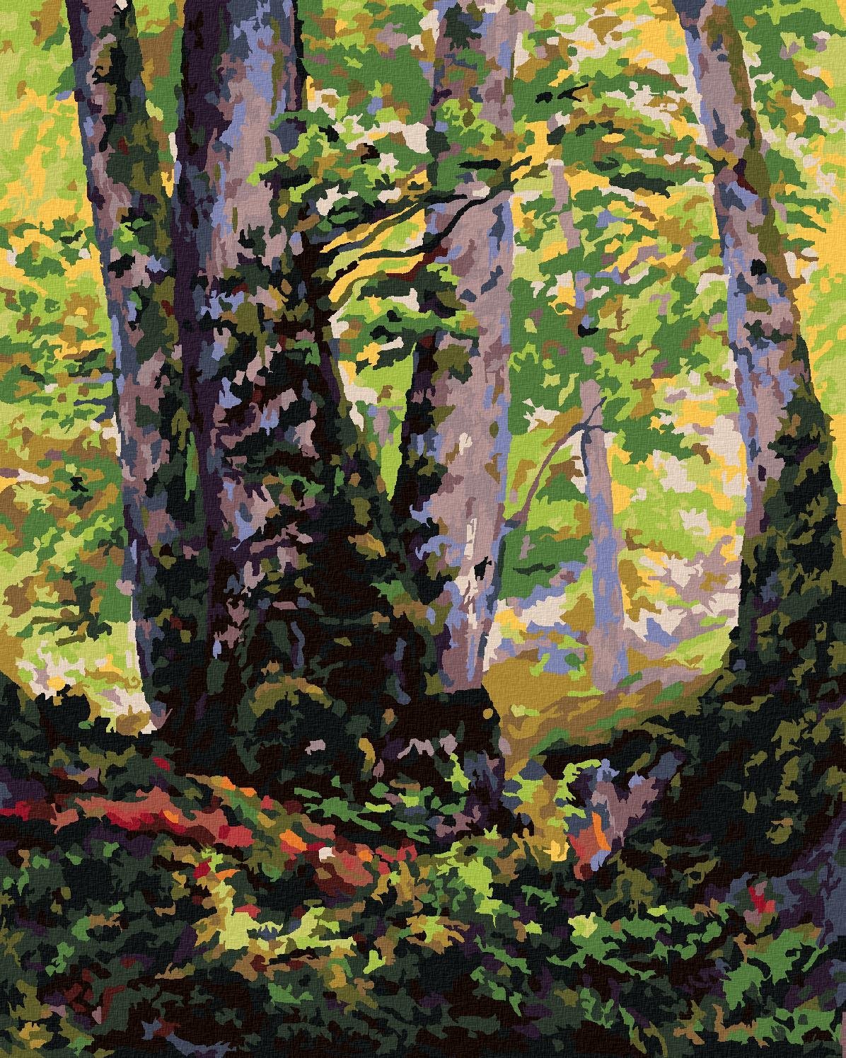 Zuty - Malování Podle Čísel - Tři Buky (Paul Ranson), 40X50 Cm, Plátno