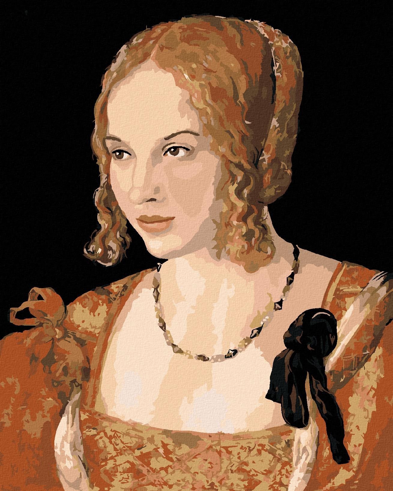 Zuty - Malování Podle Čísel - Portrét Mladé Benátské Ženy (Albrecht Dürer), 40X50 Cm, Plátno+Rám