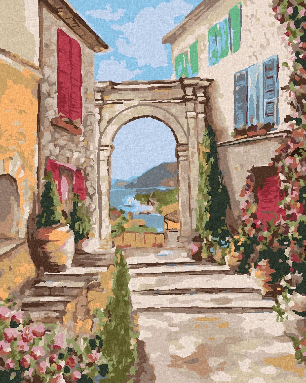 Zuty - Malování Podle Čísel - Cestička K Moři, 40X50 Cm, Plátno+Rám