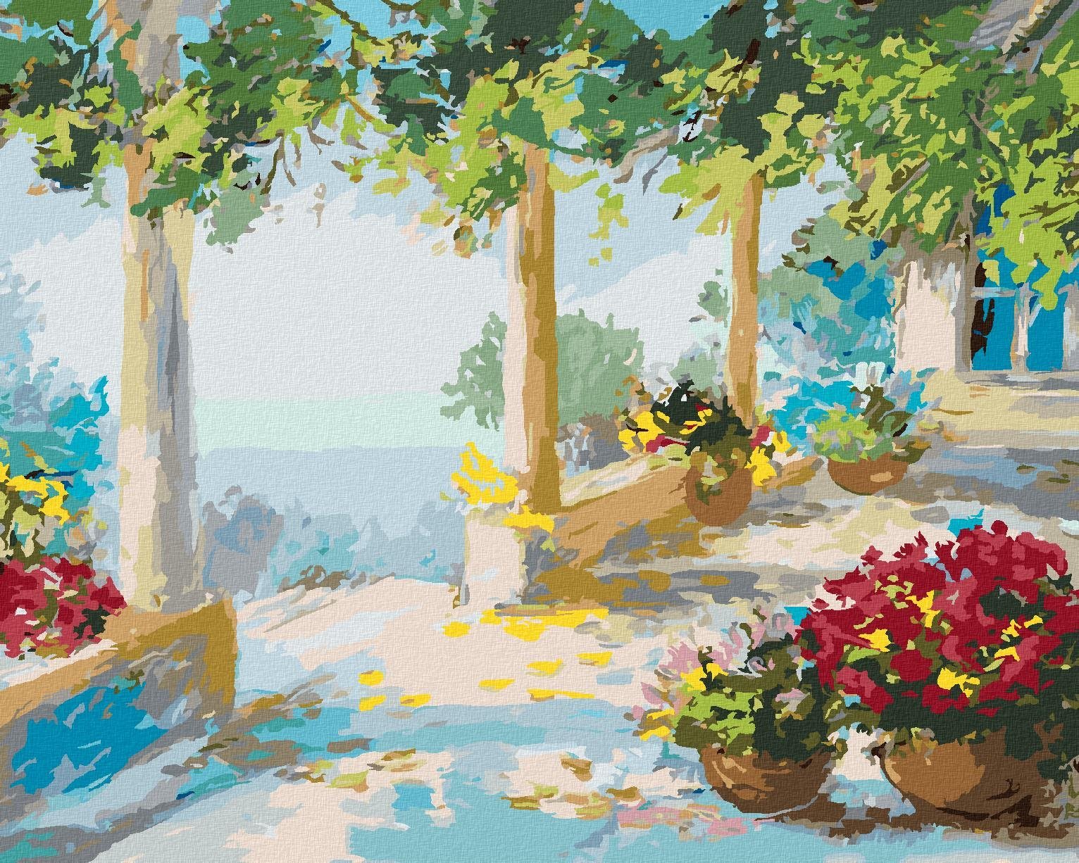 Zuty - Malování Podle Čísel - Terasa U Moře, 40X50 Cm, Plátno