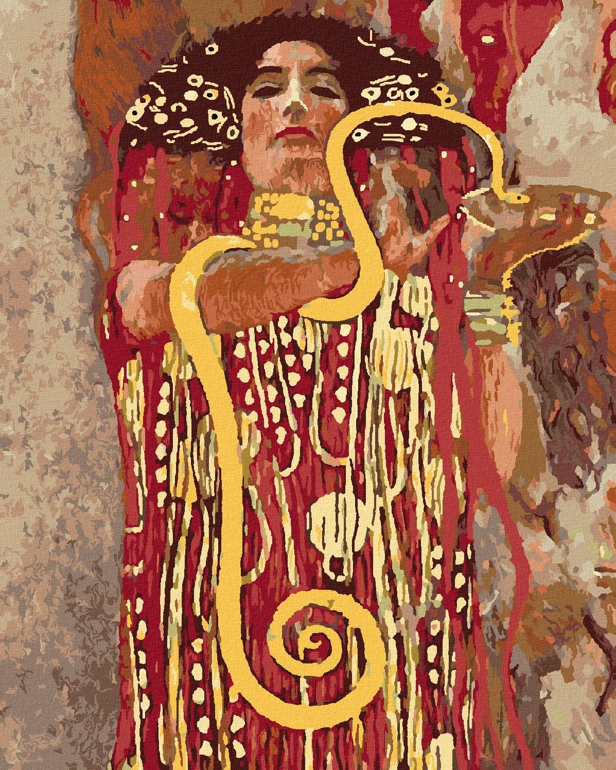 Zuty - Malování Podle Čísel - Hygeia (G. Klimt), 80X100 Cm, Plátno+Rám
