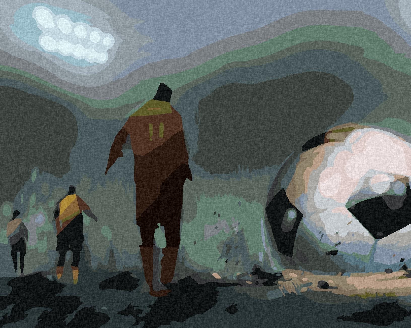 Zuty - Malování Podle Čísel - Půlnoční Fotbal Na Stadionu, 40X50 Cm, Plátno