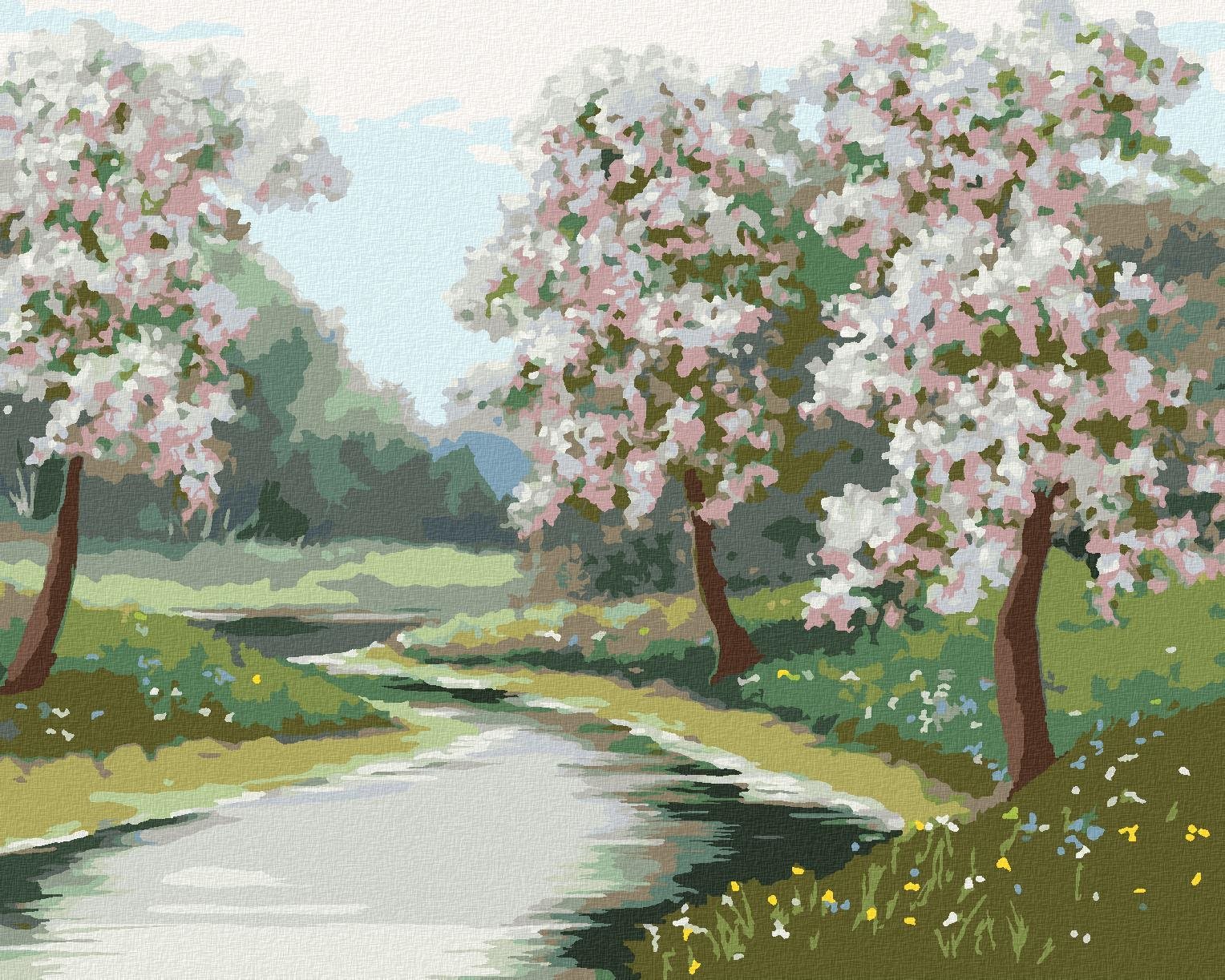 Zuty - Malování Podle Čísel - Jarní Nálada V Lese, 40X50 Cm, Plátno