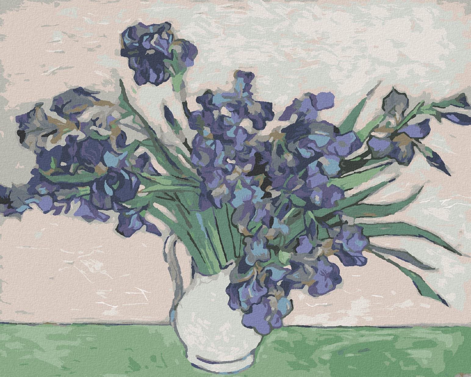 Zuty - Malování Podle Čísel - Kosatce (Van Gogh), 80X100 Cm, Plátno