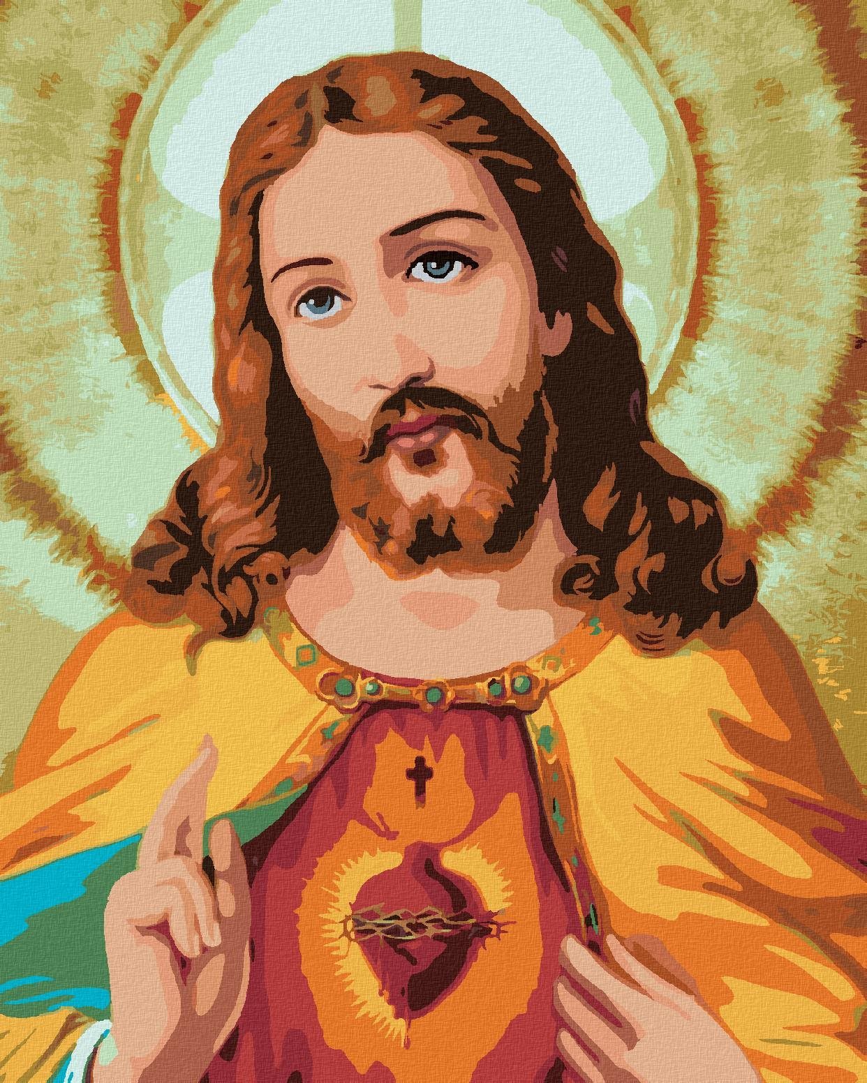 Zuty - Malování Podle Čísel - Ježíš Kristus Ii, 80X100 Cm, Plátno