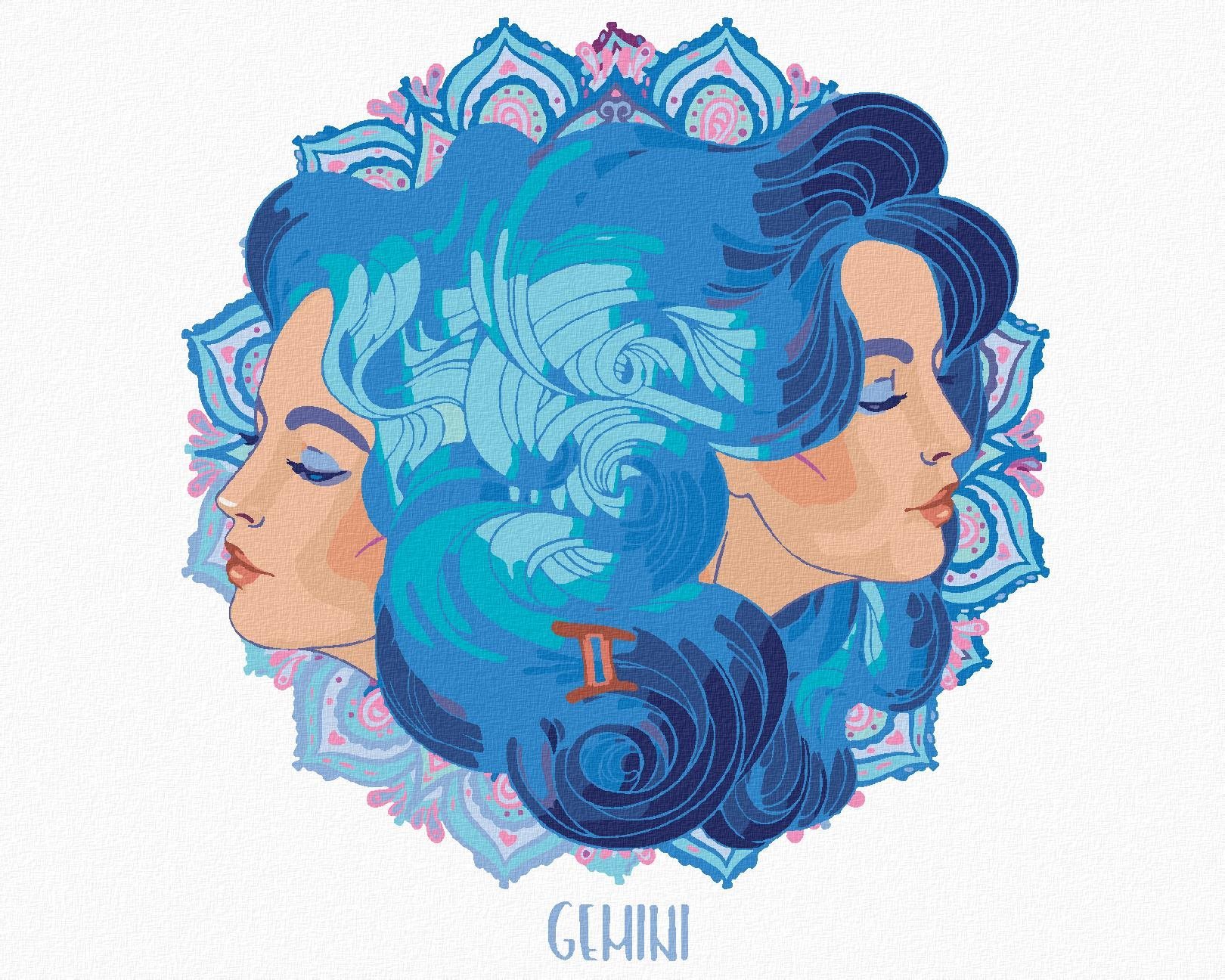 Zuty - Malování Podle Čísel - Žena Blíženci, 80X100 Cm, Plátno