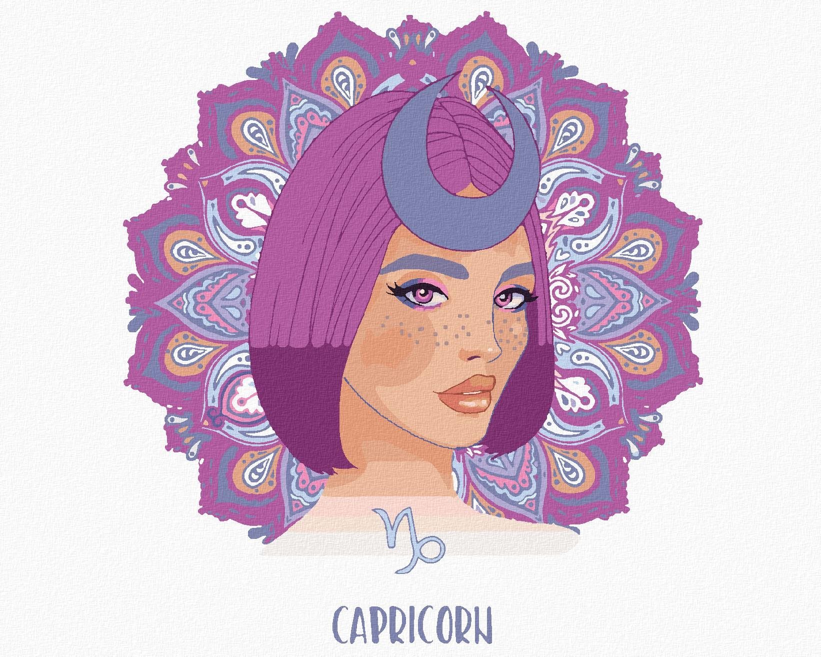 Zuty - Malování Podle Čísel - Žena Kozoroh, 80X100 Cm, Plátno