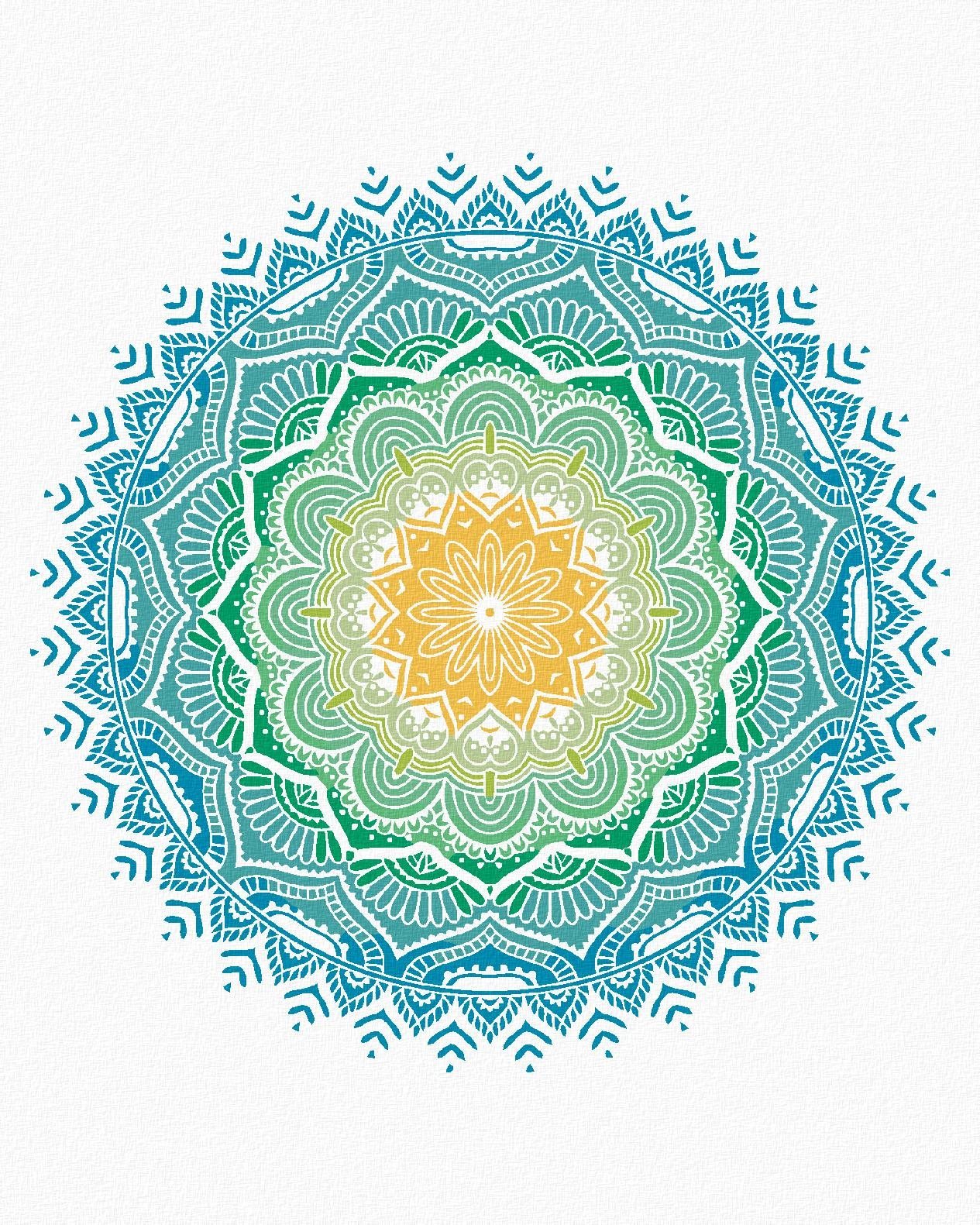 Zuty - Malování Podle Čísel - Mandala Viii, 80X100 Cm, Plátno+Rám