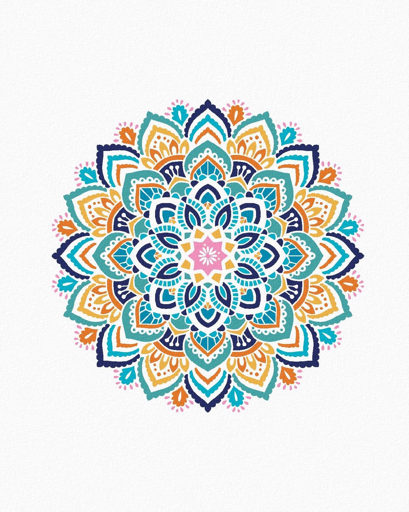 Zuty - Malování Podle Čísel - Mandala Ii, 80X100 Cm, Plátno+Rám