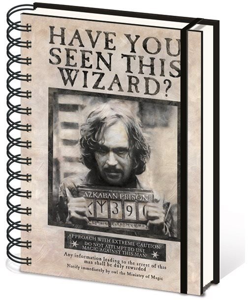 Blok A5 kroužkový, linkovaný - Harry Potter Sirius