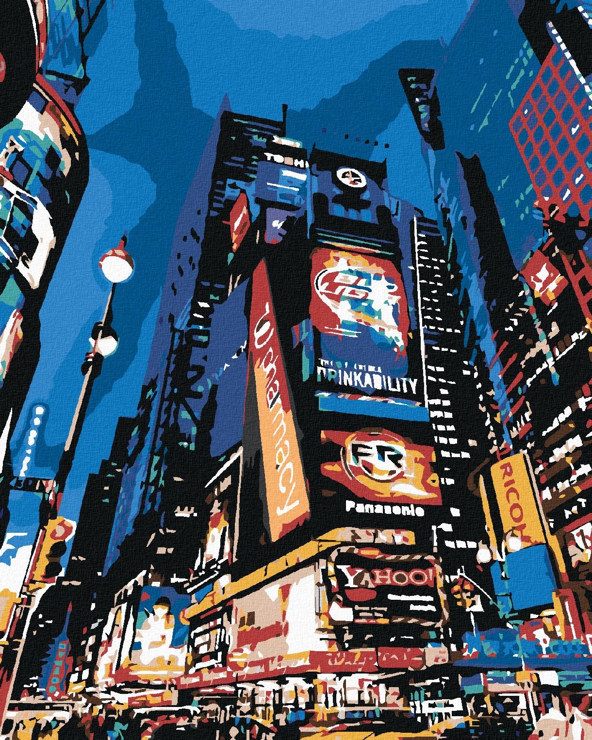 Malování podle čísel - V New Yorku, 80x100 cm, vypnuté plátno na rám