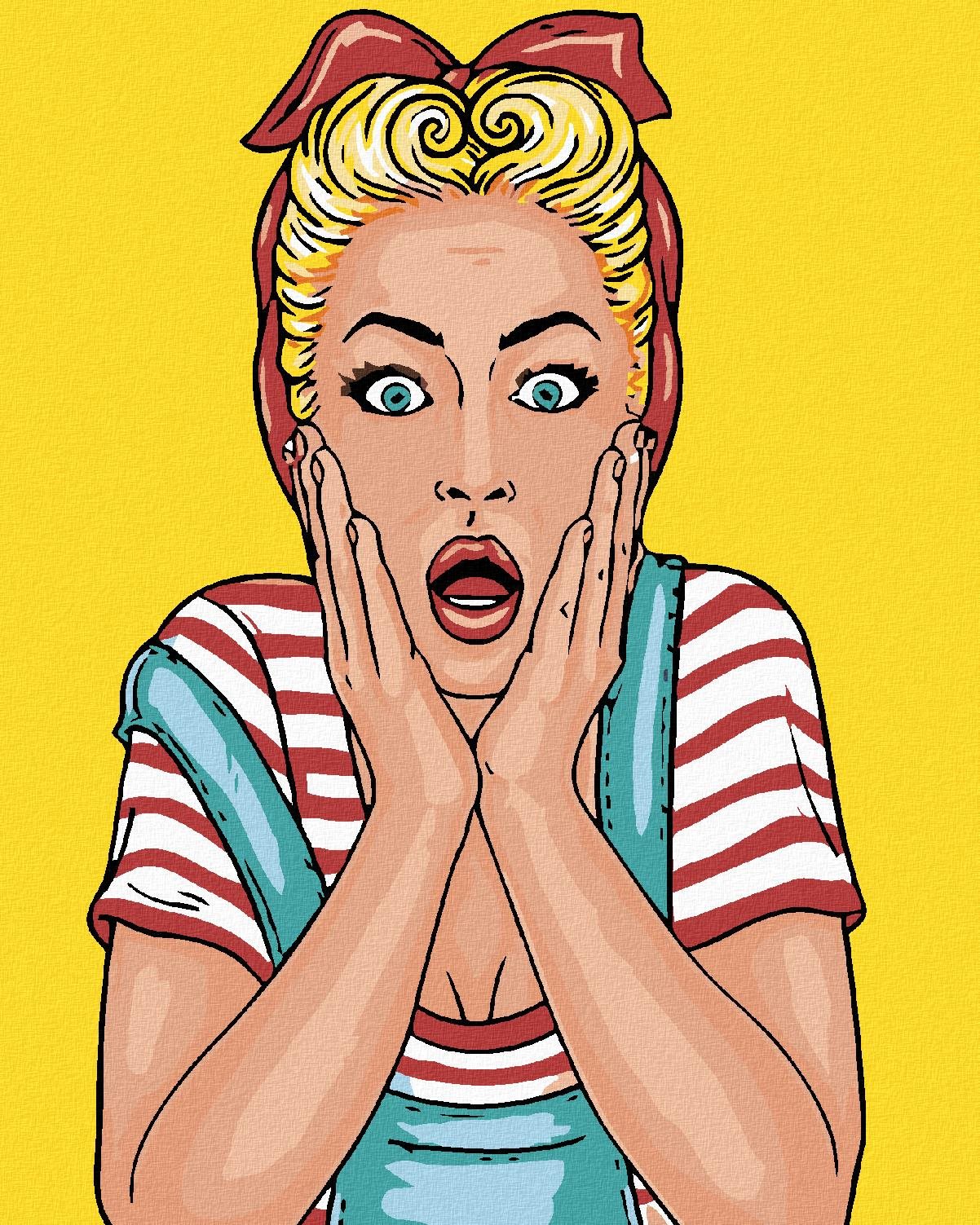 Malování podle čísel - Spálené cukroví, 40x50 cm, vypnuté plátno na rám