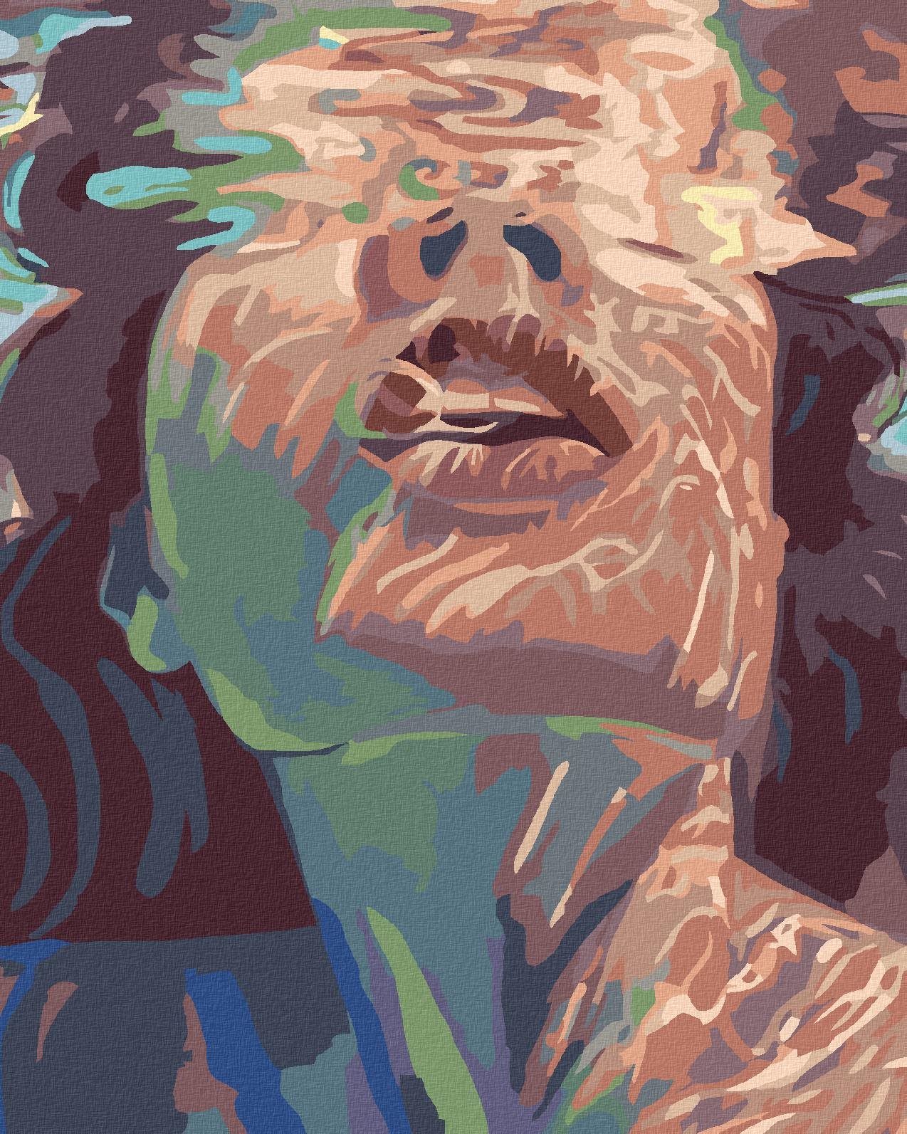 Malování podle čísel - Žena pod vodou, 40x50 cm, vypnuté plátno na rám