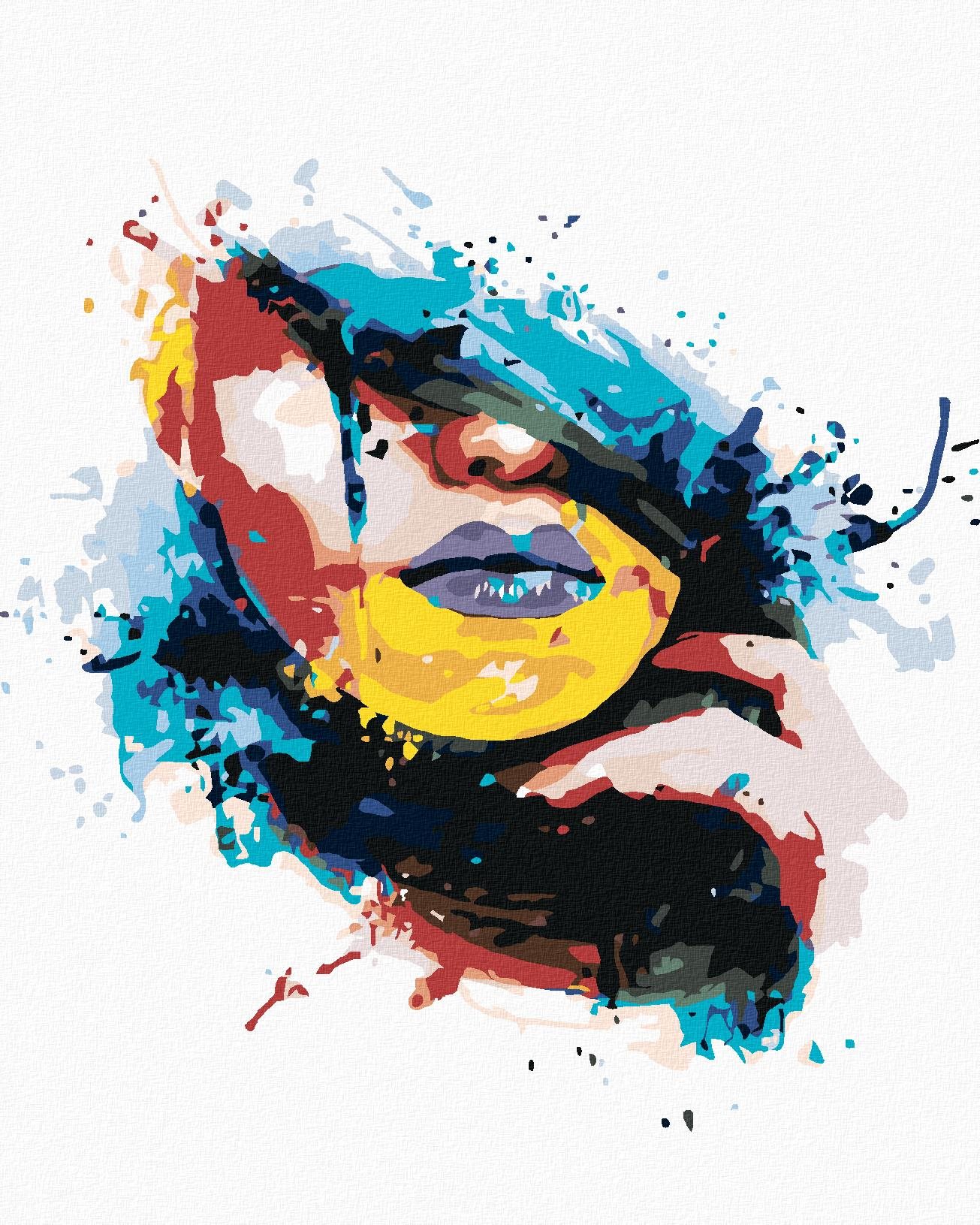 Malování podle čísel - Umění ve tváři, 80x100 cm, bez rámu a bez vypnutí plátna