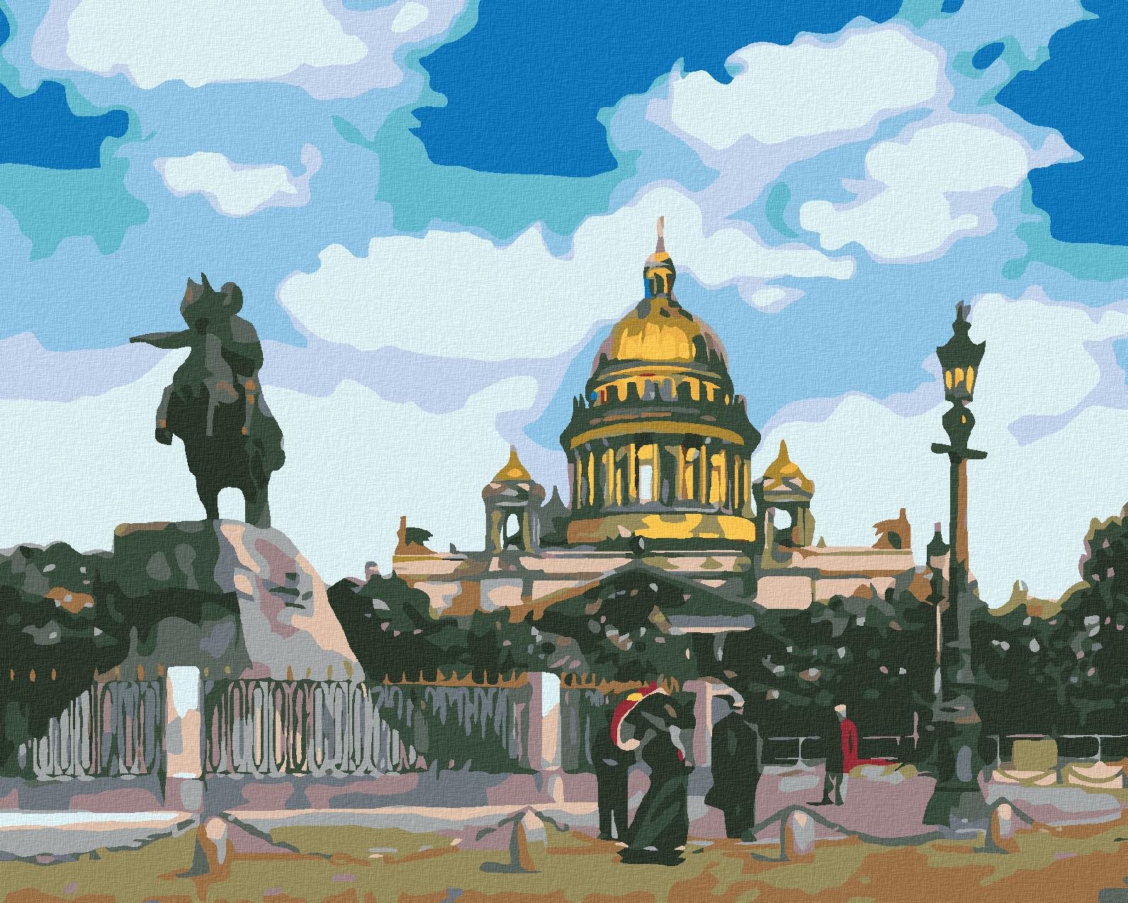 Malování podle čísel - Petrohrad, 50x40 cm, vypnuté plátno na rám