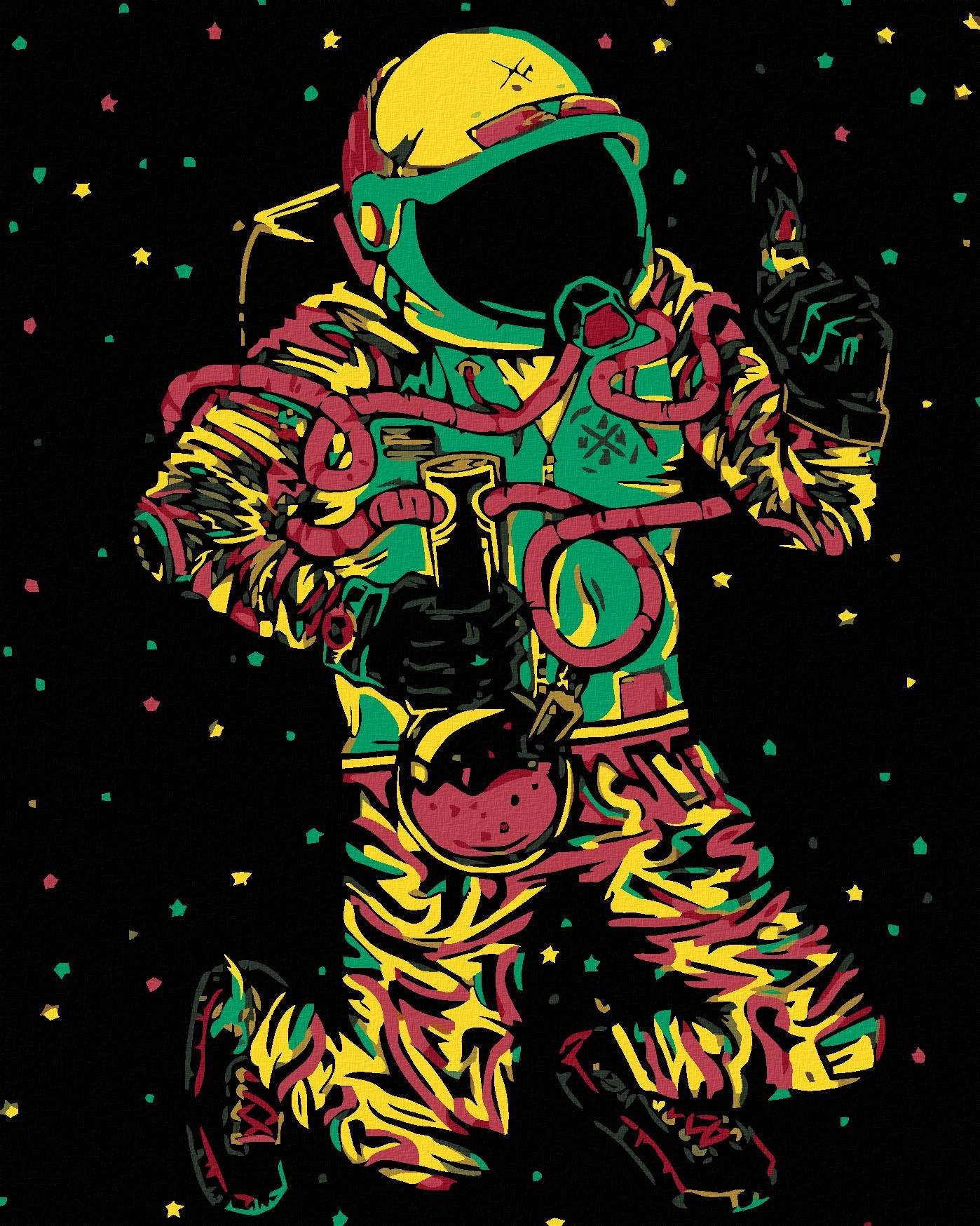 Malování podle čísel - Cesta ke hvězdám, 40x50 cm, vypnuté plátno na rám