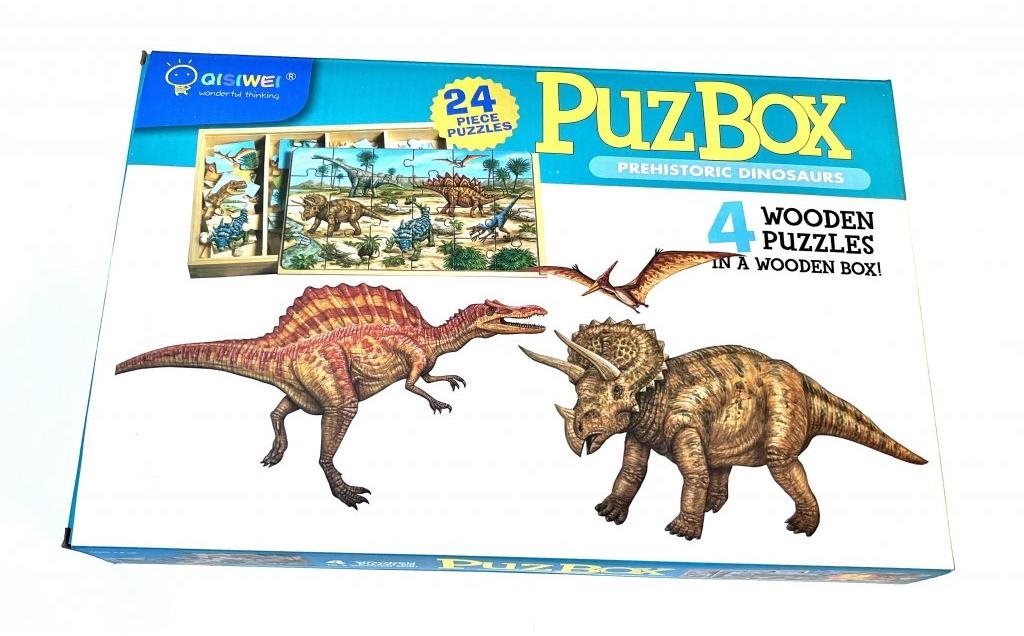 Dětské dřevěné puzzle - Dinosauři