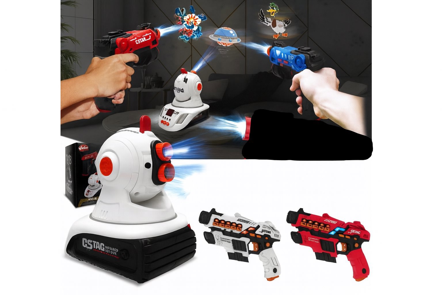 iMex Toys Lovec duchů 2025 - laserové pistole s vibracemi, zvukem + laserový projektor
