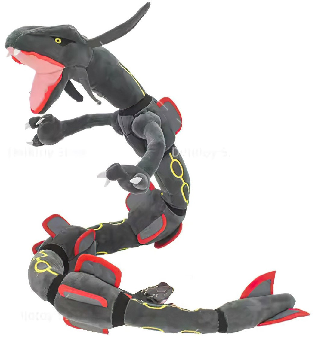 Plush Pokémon Rayquaza šedý ohebný 80 cm