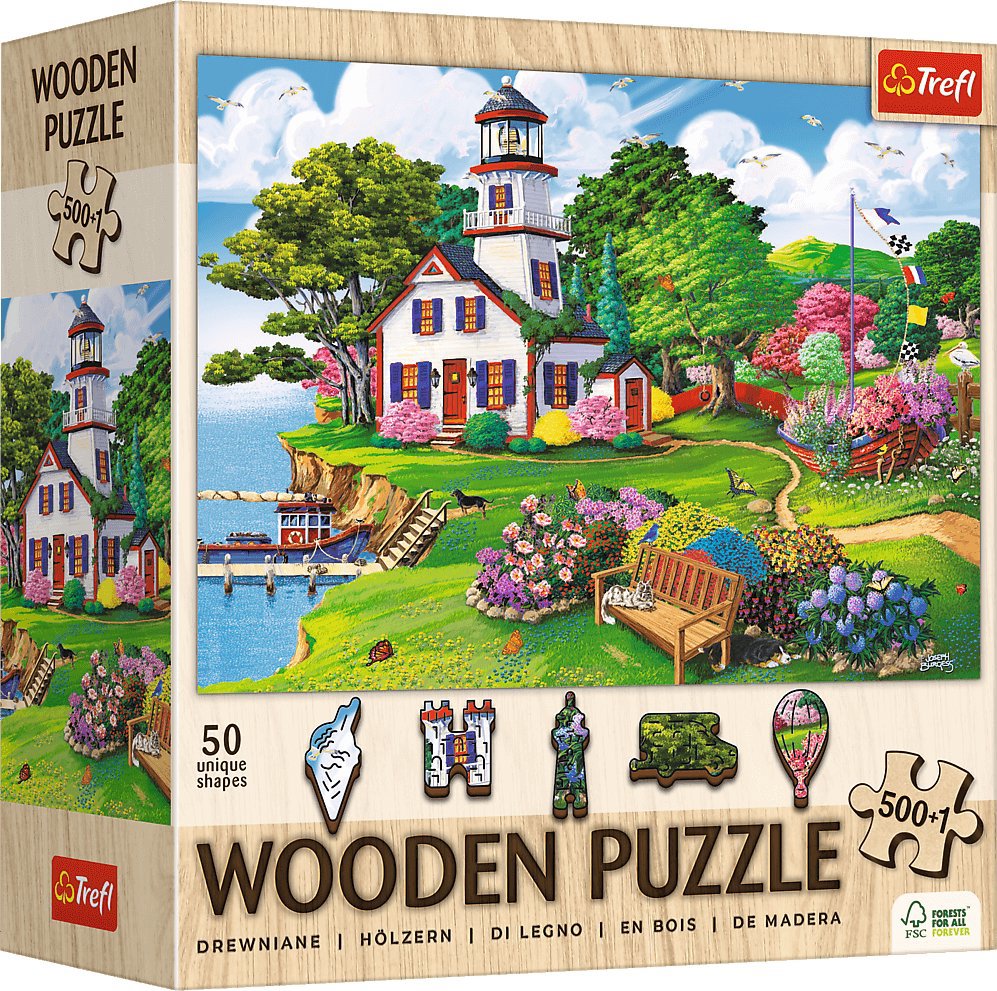 TREFL Dřevěné puzzle Letní ráj 501 dílků