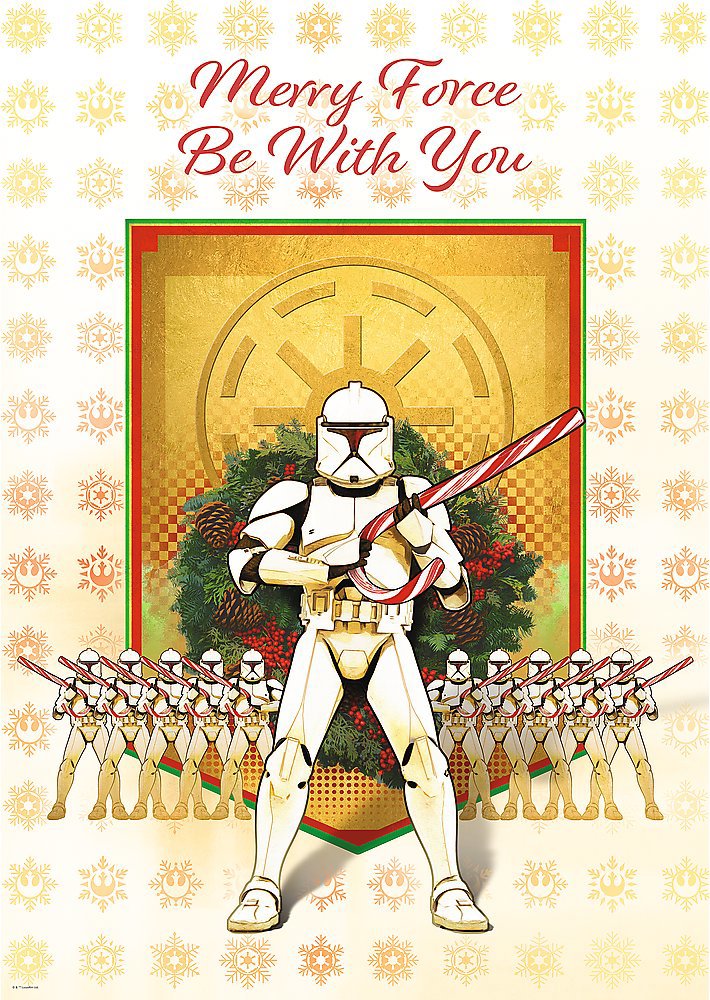 TREFL Puzzle Premium Plus Star Wars: Merry Clone Troopers 1000 dílků