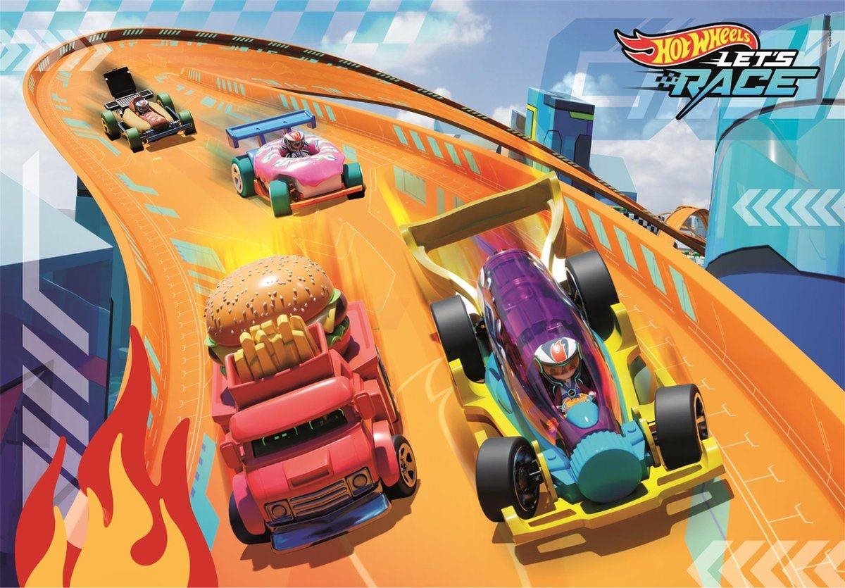 CLEMENTONI Hot Wheels MAXI 24 dílků