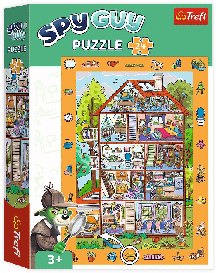 Trefl Puzzle s hledáním obrázků Spy Guy: V domě 24 dílků