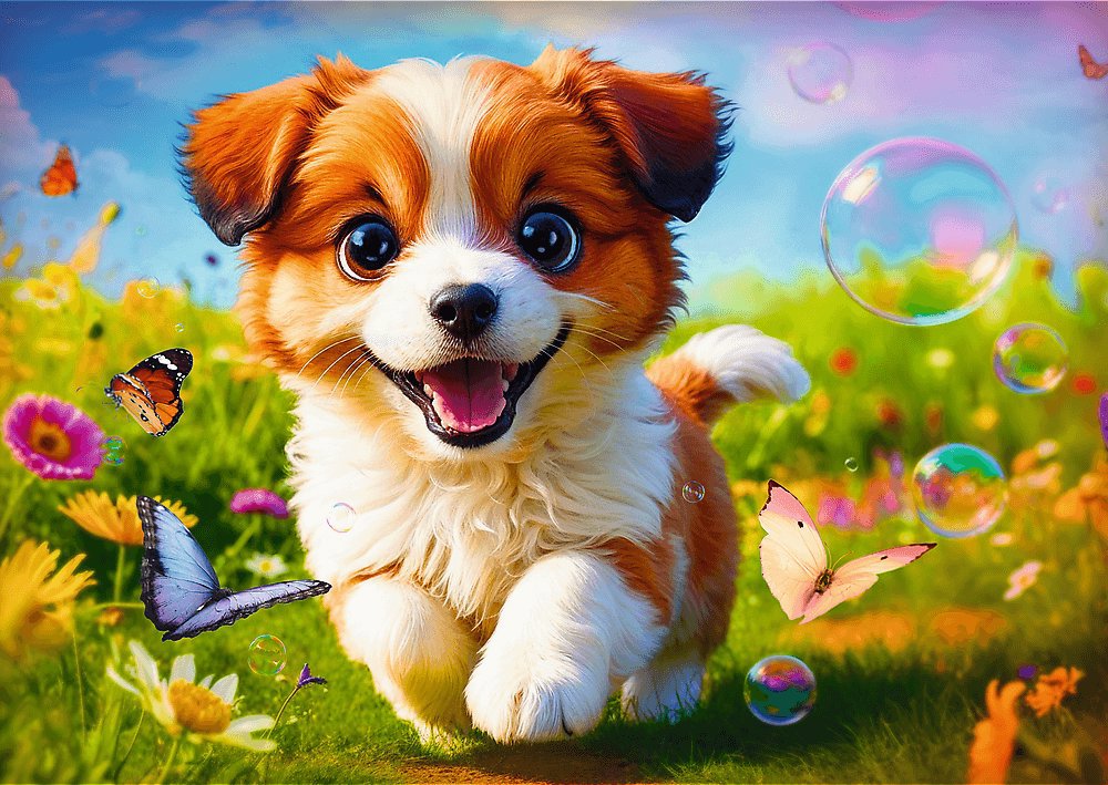 TREFL Puzzle Veselý pejsek 500 dílků